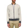 Brooklyn Brigade Floral Reversible Bomber In Beige