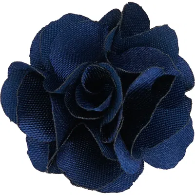 Brooklyn Brigade Floral Lapel Pin In Navy