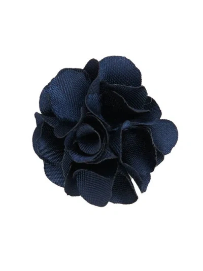 Brooklyn Brigade Floral Lapel Pin In Navy