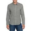 Brooklyn Brigade Grid Print Woven Long Sleeve Basic In Green