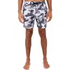 Brooklyn Brigade Jay Camo Swim Trunks In Grey