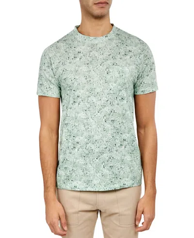 Brooklyn Brigade Men's Bushwick Slim-fit Abstract-print Pocket T-shirt In Green