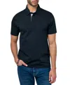 Brooklyn Brigade Men's Slim-fit Wrinkle-free Solid Mercerized Cotton Polo Shirt In Black
