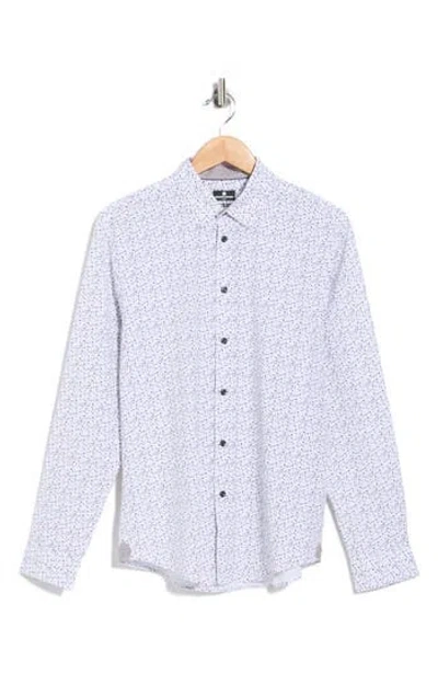 Brooklyn Brigade Mini Floral Button-up Shirt In Blue