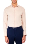 Brooklyn Brigade Slim Fit Solid Performance Dress Shirt In Pale Blush
