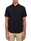 Brooklyn Brigade Solid 4-way Stretch Performance Shirt In Black