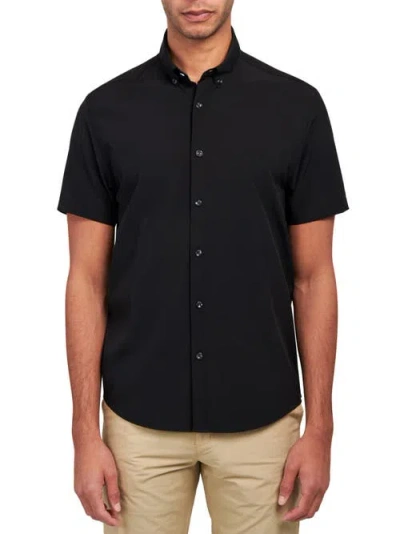 Brooklyn Brigade Solid 4-way Stretch Performance Shirt In Black