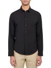 Brooklyn Brigade Men's Dante Non-iron Performance Stretch Moisture-wicking Solid Button-down Shirt In Black