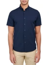 Brooklyn Brigade Solid 4-way Stretch Performance Shirt In Navy