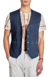 Brooklyn Brigade Solid Basic Vest In Navy