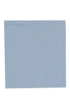 Brooklyn Brigade Solid Cotton Pocket Square In Dusty Blue
