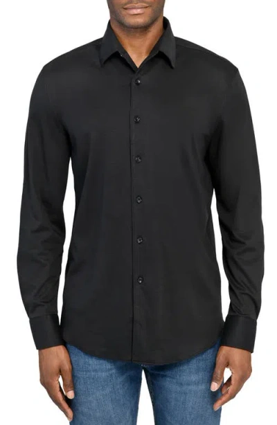 Brooklyn Brigade Solid Knit Long Sleeve Basic In Black