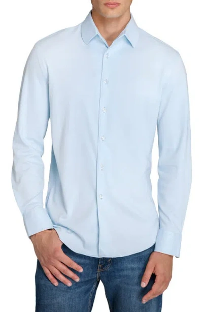 Brooklyn Brigade Solid Knit Long Sleeve Basic In Blue