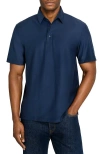 Brooklyn Brigade Solid Mapleton Luxe Cross Dyed Polo In Blue
