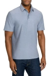 Brooklyn Brigade Solid Mapleton Luxe Cross Dyed Polo In Blue