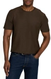 Brooklyn Brigade Solid Mapleton Luxe Cross Dyed T-shirt In Brown