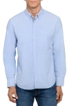 Brooklyn Brigade Solid Oxford Woven Long Sleeve Basic In Blue