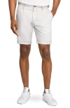 Brooklyn Brigade Solid Pleated Shorts In Stone