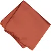 Brooklyn Brigade Solid Satin Pocket Square In Brown