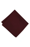 Brooklyn Brigade Solid Satin Pocket Square In Cabernet