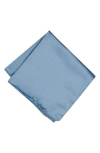 Brooklyn Brigade Solid Satin Pocket Square In Blue