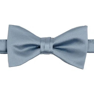 Brooklyn Brigade Solid Satin Pre-tied Bow Tie In Blue