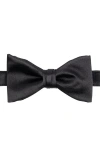 Brooklyn Brigade Solid Satin Pre-tied Bow Tie In Black