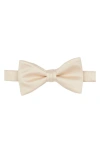 Brooklyn Brigade Solid Satin Pre-tied Bow Tie In Champagne