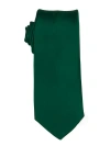 Brooklyn Brigade Solid Satin Tie In Green