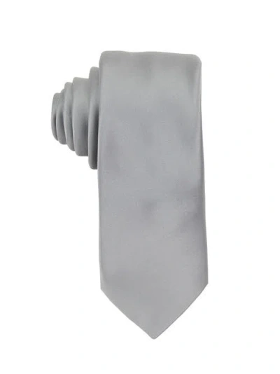 Brooklyn Brigade Solid Satin X-long Tie In Slate