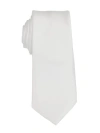 Brooklyn Brigade Solid Satin X-long Tie In White