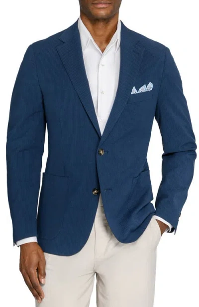 Brooklyn Brigade Sterling Seersucker Blazer In Blue
