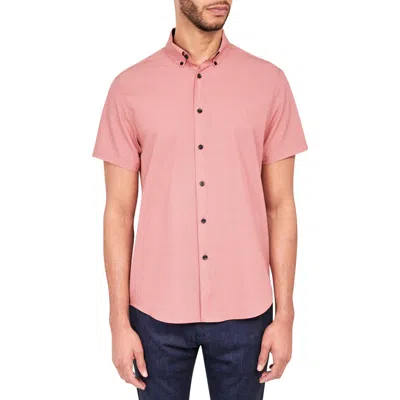 Brooklyn Brigade Wavy Geo Short Sleeve Shirt In Orange