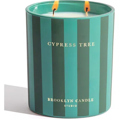 Brooklyn Candle Studio Cypress Tree Holiday Candle In Green