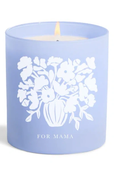 Brooklyn Candle Studio Flowers For Mama Candle In Blue