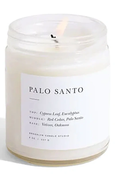 Brooklyn Candle Studio Palo Santo Minimalist Candle In White