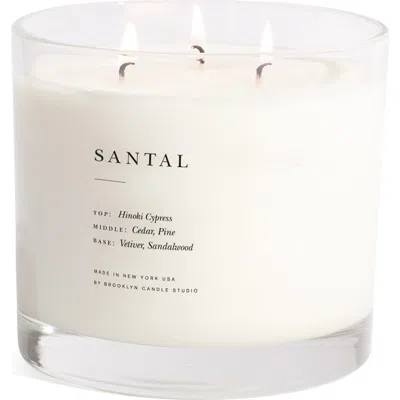 Brooklyn Candle Studio Santal Xl 3-wick Candle In Brown