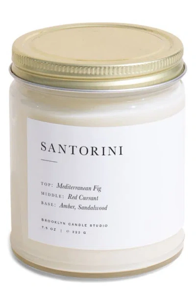 Brooklyn Candle Studio Santorini Jar Candle In White