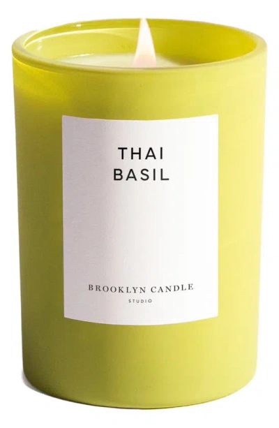 Brooklyn Candle Thai Basil Candle In Bright Green