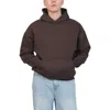 Brooklyn Cloth Oversize Cotton Blend Fleece Hoodie In Brown