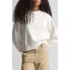 Brooklyn Industries Anti Oversize Cotton Sweatshirt In White