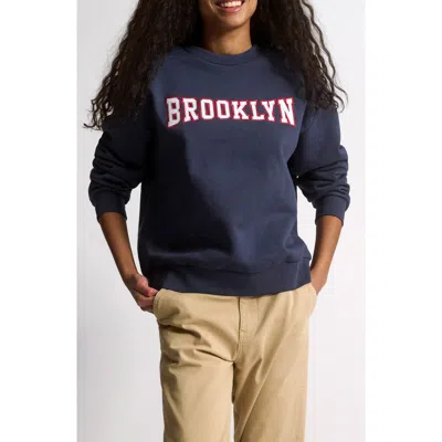 Brooklyn Industries Appliqué Logo Graphic Sweatshirt