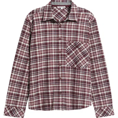 Brooklyn Industries Bordeoux Check Shirt In Brown