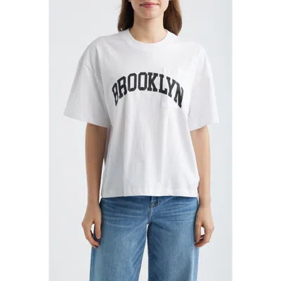 Brooklyn Industries Brooklyn Cotton Pocket T-shirt In White