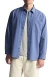 Brooklyn Industries Cotton Button-up Shirt In Blue