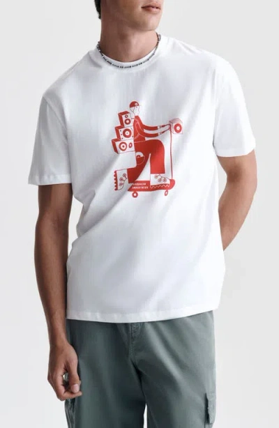Brooklyn Industries Dj Graphic T-shirt In White
