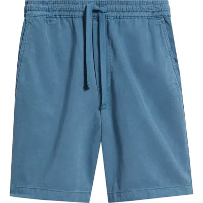 Brooklyn Industries Elastic Waist Shorts In Blue