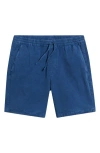 Brooklyn Industries Garment Dyed Pull-on Shorts In Blue