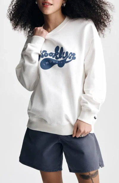 Brooklyn Industries Graphic Sweatshirt In White