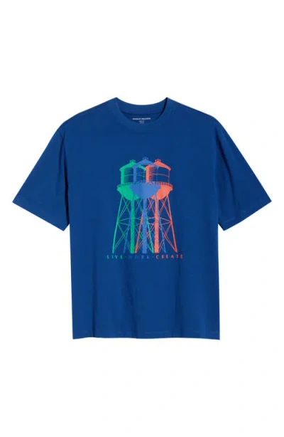 Brooklyn Industries Graphic T-shirt In Blue